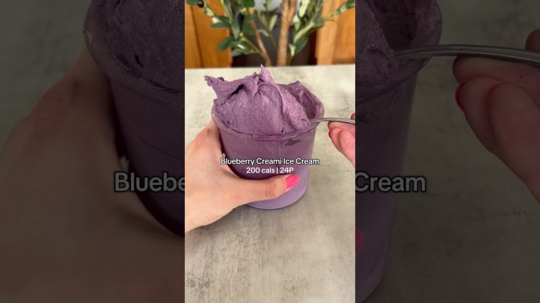 200 calorie Blueberry Ninja Creami 🍦🫐