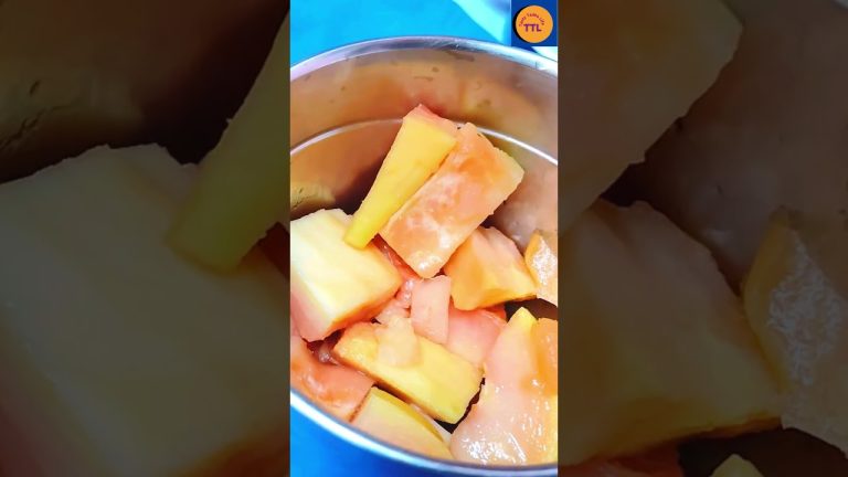 Papaya Smoothie Recipe😍Papaya Smoothie For Weight Loss || How To Make Papaya Shake#shorts #fruit