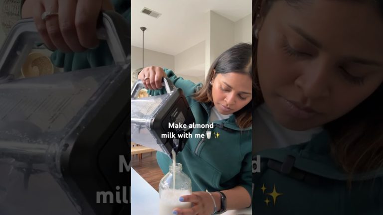Make almond milk in 5 mins with me!
