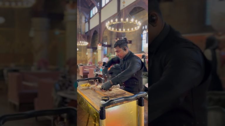 Watch This Tomahawk Steak Sizzle Live! 🤤🔥 #TablesideCooking #GrillMaster #Shorts