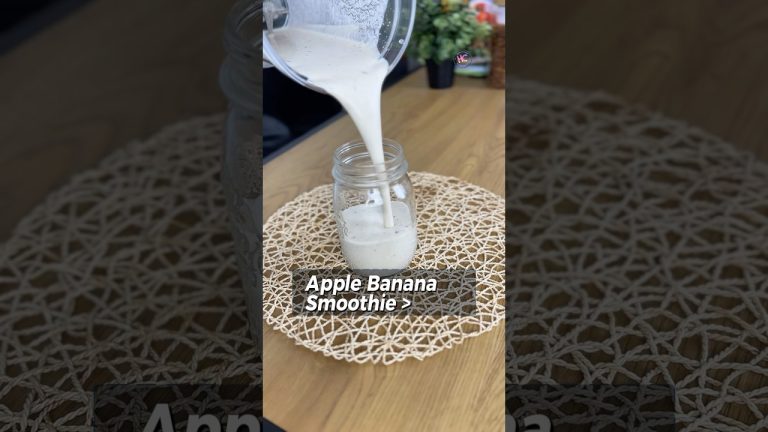 Apple Banana Smoothie UPDATE!! #shorts #smoothie #smoothierecipes #viralvideo