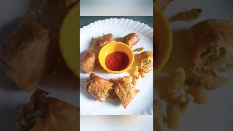 ghr pe banaye spring roll recipe #food #shortsvideo #shorts