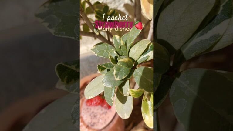 Dishes you must try from Strawberry🍓 #strawberry #shorts #viralvideo