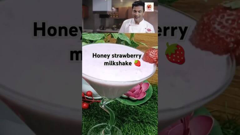Chef Vikas Khanna's Fav Honey Strawberry milkshake🤩#shorts#viralvideo#viralshorts#trending#subscribe