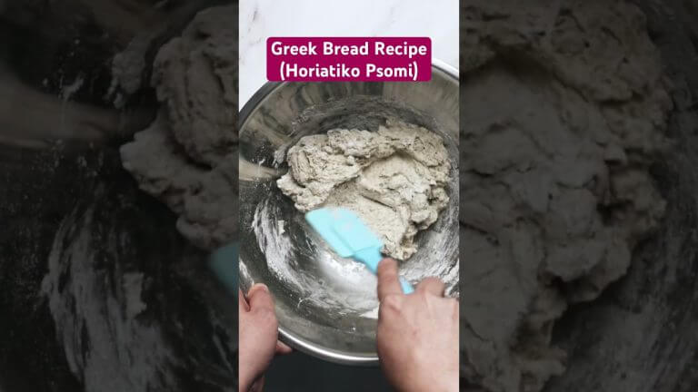 Greek Bread Recipe (Horiatiko Psomi) #bread #greecefood #greekfood
