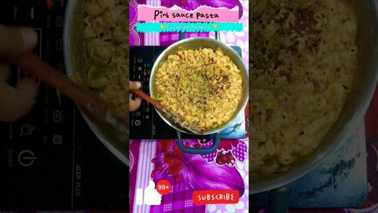 💓 Pink sauce🍜 pasta 💓 delicious recipe#pasta #pinksaucepasta #love #trending #food #shortsfeed
