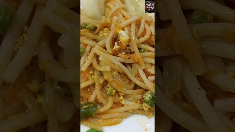 Spaghetti noodles. #shorts