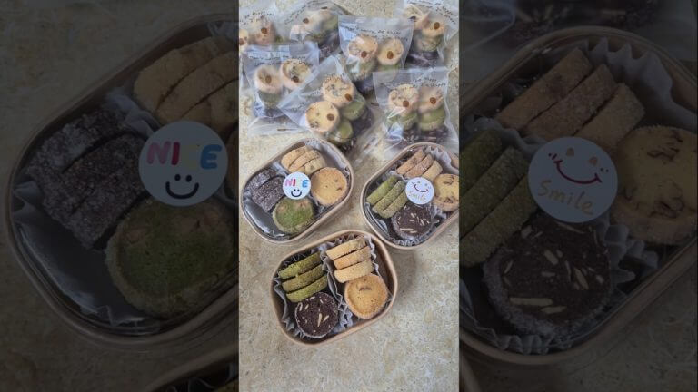 선물용 베이킹 | 세가지 맛 쿠키 | Sable Cookies |#cookies #shorts