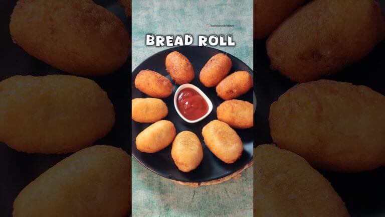 Perfect Bread Roll Recipe 🔥 | Yashaswi's Kitchen #shorts #snacks #breakfast #recipe