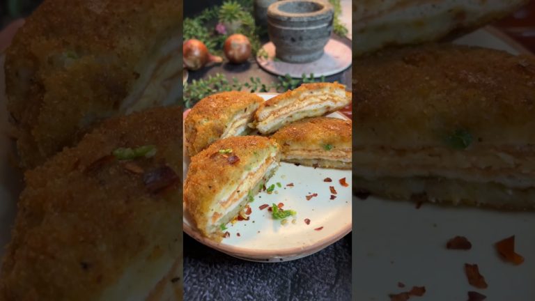 Aloo Aur Bread 🥔 🍞 Se Banjane Vaala Nashta ❣️ #snackideas #snacksrecipe #snack #snacks #potatosnack