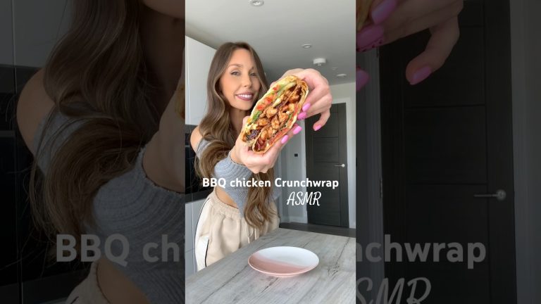 BBQ chicken Crunchwrap recipe #ASMR #easyrecipe #shorts
