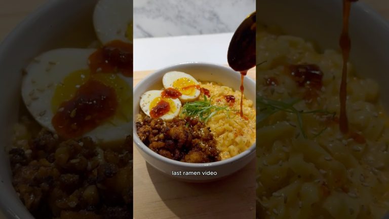 CRISPY Chili Pork for RAMEN 🌶️ #shorts