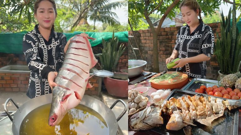 Cooking with Sros: Fry Fresh Water Fish Sour Sweet Soup, Fish Soup recipe | Mommy Chef Cooking