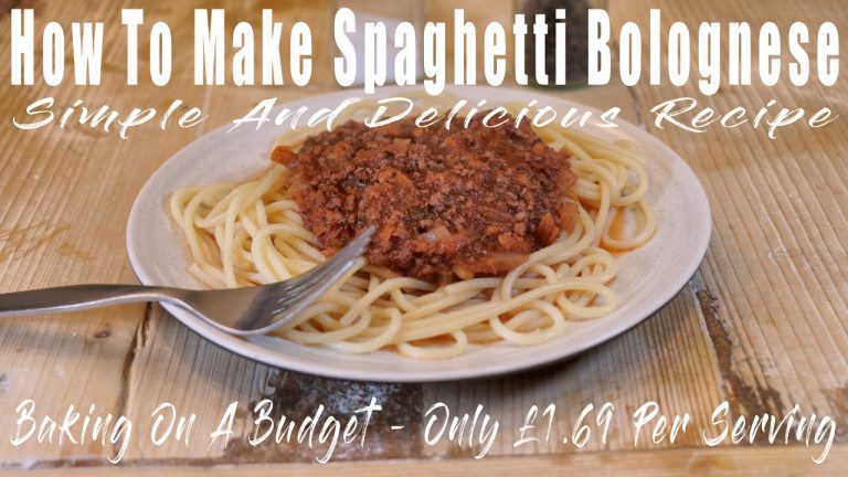 How To Make Spaghetti Bolognese – Spag Bol For Only £1.69 Per Serving
