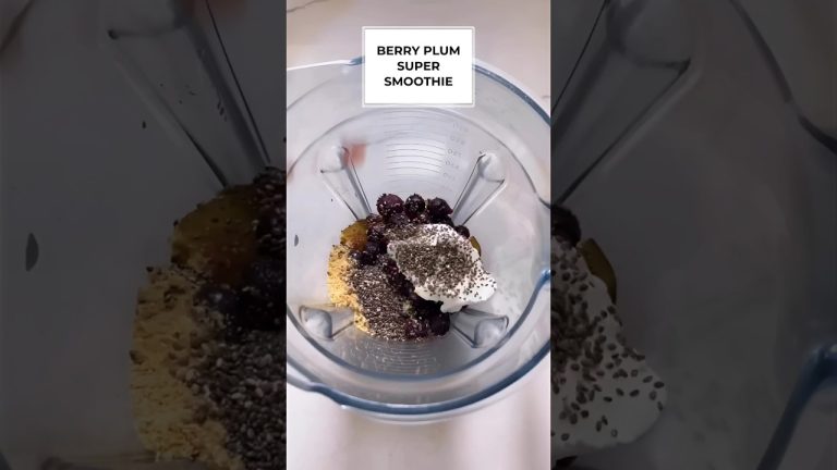 💜 Berry plum super smoothie | Plum Smoothie  #short