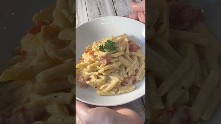 Паста в сливочном соусе