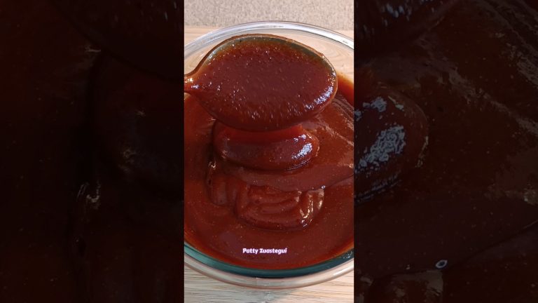 SALSA BBQ CASERA👌La MEJOR RECETA en POCOS MINUTOS😋 #viralvideo #salsaBBQ #viralshorts #viral #tips