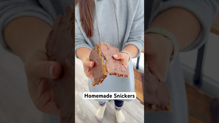 Viral Snickers Bar Recipe | Healthy 5-Ingredient Treat