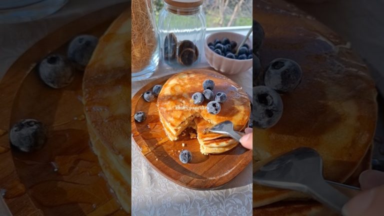 Single-serve Pancakes!! #shorts #pancake #food #recipe