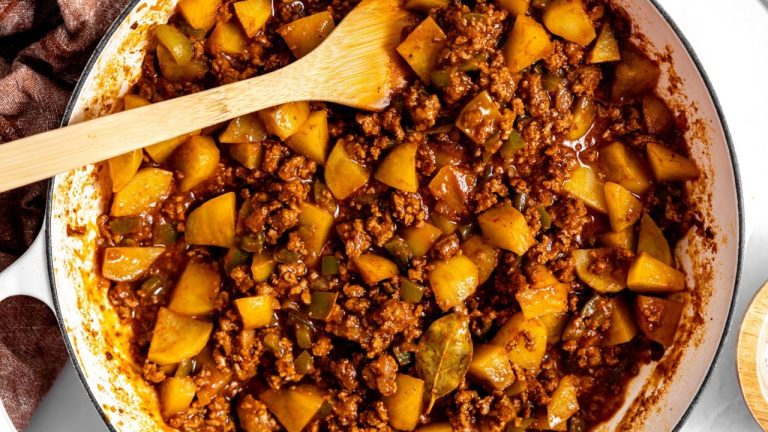 Beef & Potato Mexican Picadillo (Easy Family Dinner!)