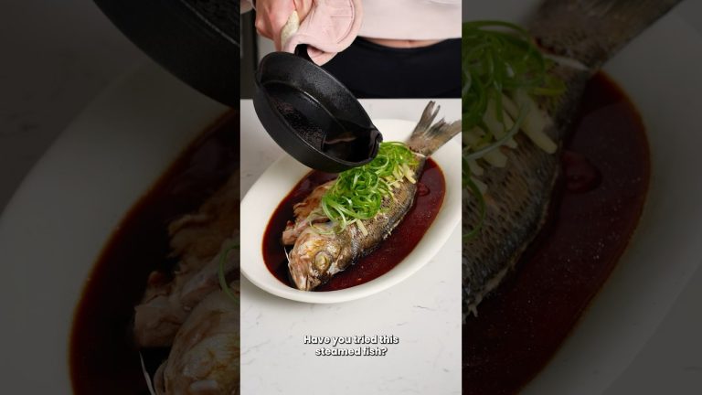 This Whole Steamed Fish 😍 #easyrecipes