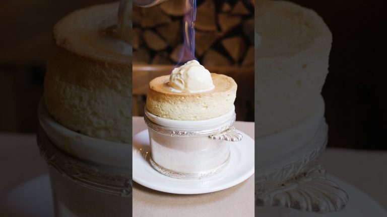 Flaming Soufflé at London’s Most Popular Pub: The Devonshire #food #cooking #dessert