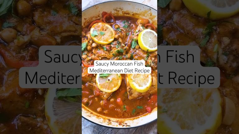 Moroccan Fish Recipe: Mediterranean Diet Recipe!