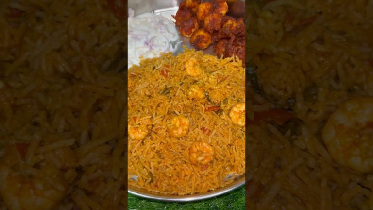 Prawn biriyani #food #cooking #recipe #tamilrecipes #prawns #biriyani #seafood #shorts #short #tamil