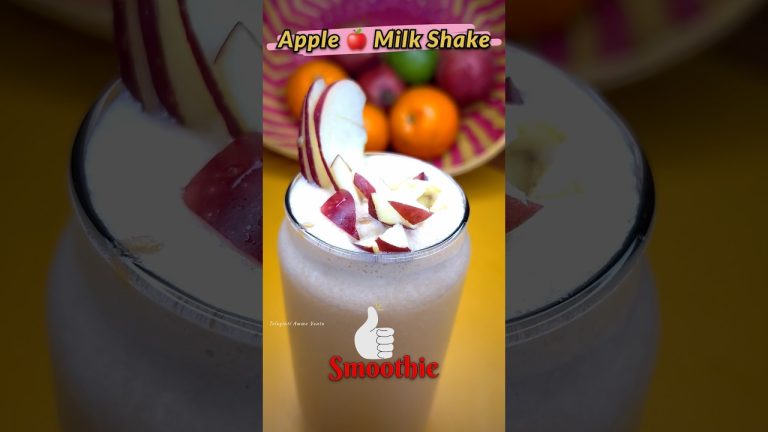 Apple Milk Shake  😋🍎 #shorts