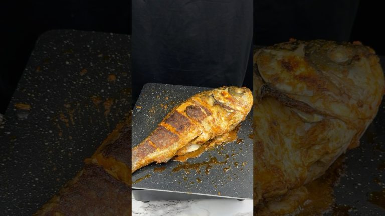 Grilled Fish ASMR Cooking #shorts #cooking #asmr #recipe #crunchytreats #sounds #fish