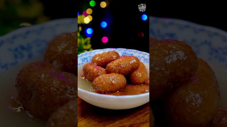 ♨️ இந்த ஸ்வீட் ட கண்டிப்பா செஞ்சு பாருங்க 🤤 | Rice jamun recipe | Sweet recipes in tamil #shorts