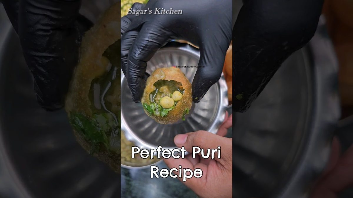 Pani Puri Recipe, Perfect Puri Recipe Video #PaniPuri #YouTubeShorts #Shorts #Viral