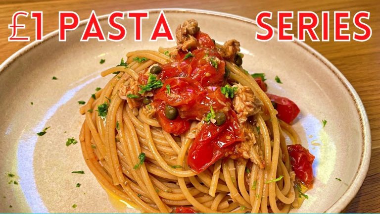 £1 Pasta Series: Tuna and Tomatoes Spaghetti – Cheap and Delicious Recipe