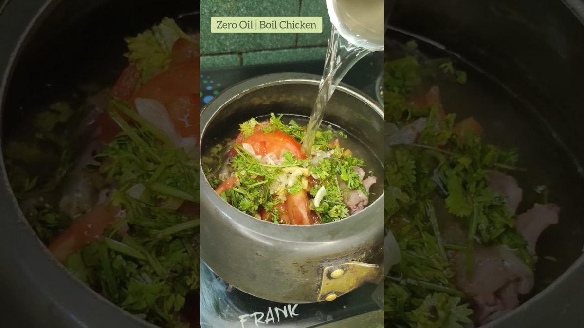 Zero Oil Boiled Chicken Recipe | Weight loss Chicken Recipe #shorts #weightlossrecipe