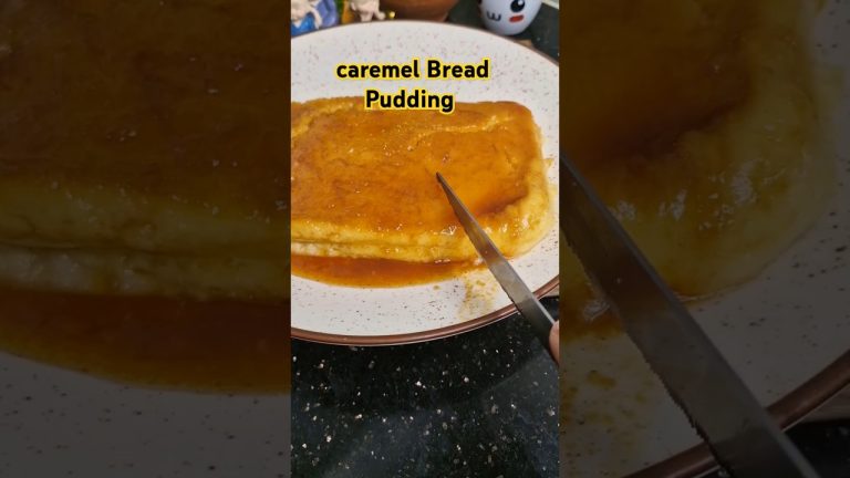 Caramel Bread Pudding | Dessert ideas | #trending #puddingrecipe #breadrecipe #recipe#shortsfeed #yt