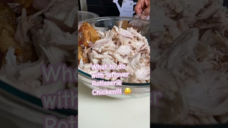 What to do with LEFTOVER CHICKEN, next time! #rotisserie #chicken #leftover