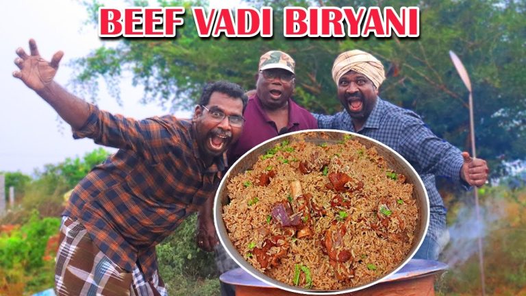 Beef Vadi Biryani  |  Famous Special Beef Biryani Recipe in Tamil | VILLAGE KITCCHEN FACTORY | VKF