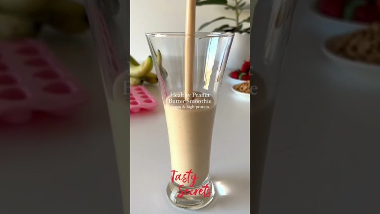 Banana nut smoothie with almond milk – Tasty Secrets