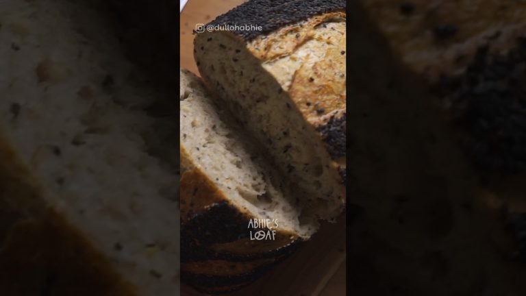 Black Sesame Sourdough Bread #shorts  #sourdough #baking #trending #fypシ゚ #10ksubscribers