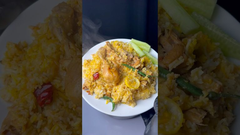 Hyderabadi Chicken Biryani #shorts #asmr #biryani #food #recipe
