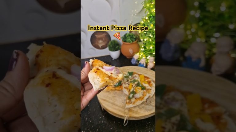 Instant Pizza Recipe | Pizza Bread | Tava Pizza Recipe|#pizza #pizzabaserecipe #trending #shortsfeed