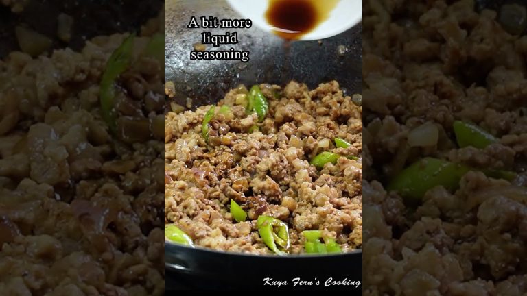 SIRA NANAMAN ANG DIET MO PAG GANITO ANG GINAWA MONG LUTO SA GINILING NA BABOY!!! GRABE ANG SARAP!!!