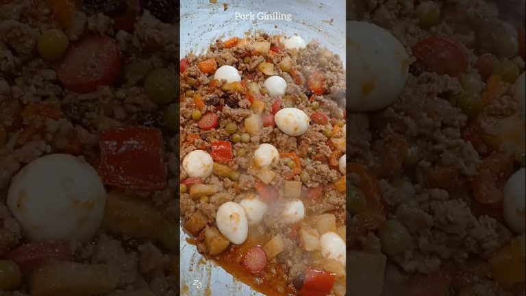 Minced Pork Stew With Carrots And Potato / Filipino Pork Giniling / Pork Picadillo #shorts