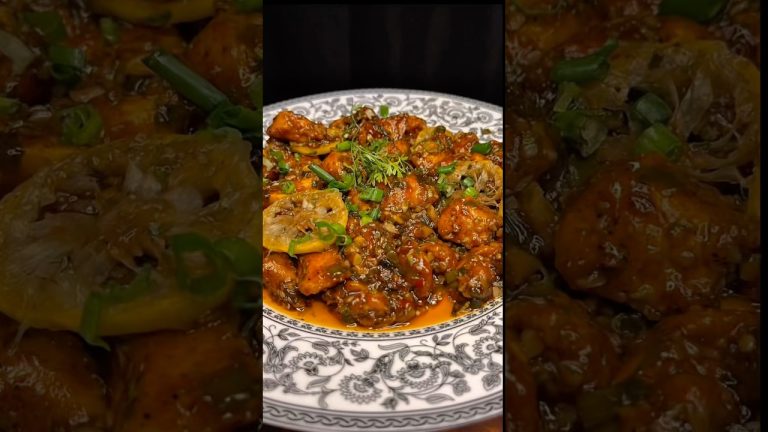 Garlic Lemon chicken #shortsfeed #indianstreetfood #shorts #indianfood #spicysnackrecipe #asmr #yt