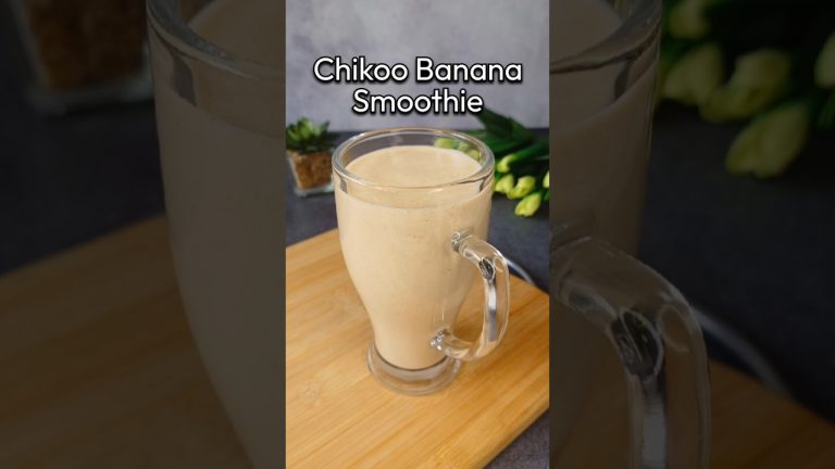 Chikoo Banana Smoothie #smoothie #chikoomilkshake #smoothierecipes #recipe #healthyfood @foodupbeats