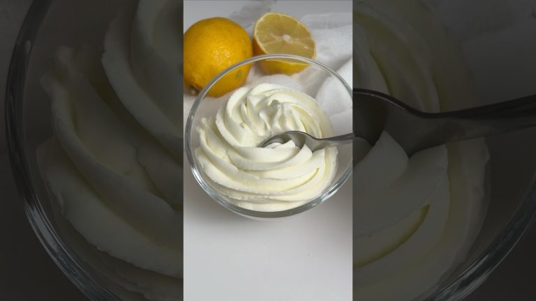 The fluffiest lemon mousse 🍋 #shorts #dessert