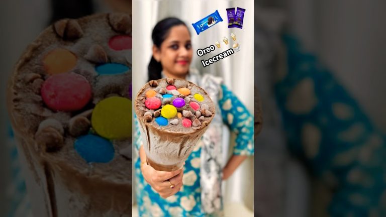 Dairy milk Oreo Icecream #icecream #selinesrecipes #oreo