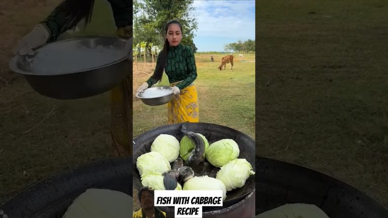 Fish with cabbage recipe #mukbang #cooking #food #eatingshow #delicious #recipe #shortvideo #seafood