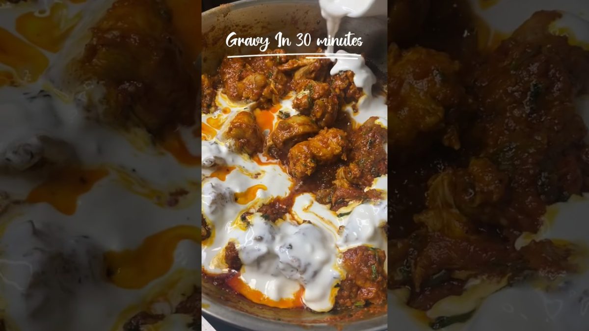 Creamy chicken curry in just 30 minutes | Do try this 🙌  #chicken #chickenrecipe #easyrecipes
