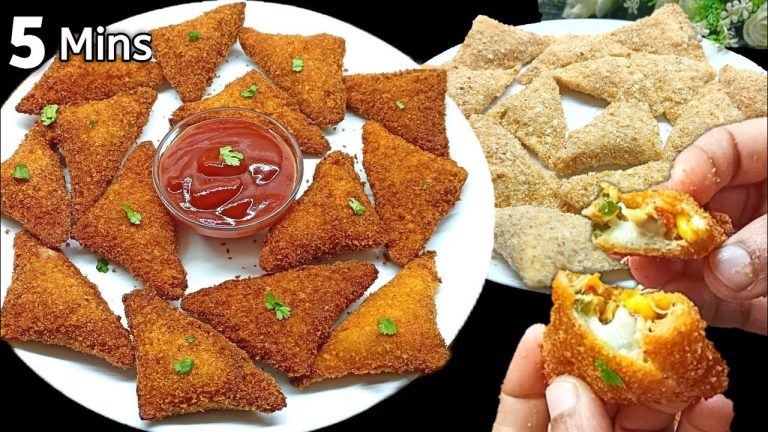 5 Minutes Chicken Cheese Bread Pocket | Make and Freeze Ramadan Recipe | New Recipe | Iftar Recipes